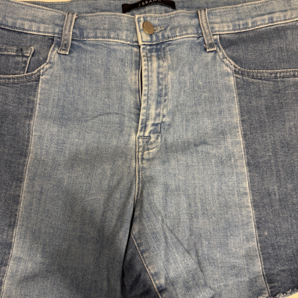 J Brand Two-Tone Blue Jean Shorts